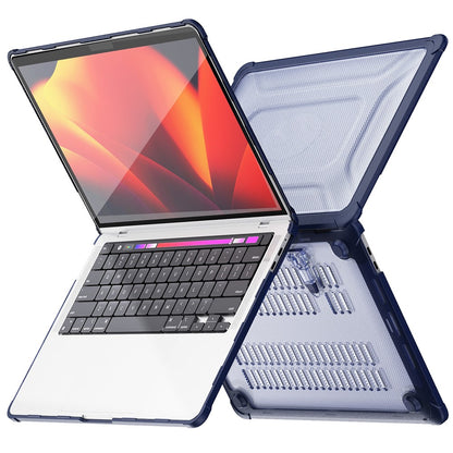 For MacBook Pro 13 inch (2018) / (2020) / (2022) (A2338 M1 / M2 A2289 A2251 A2159 A1989 A1706 A1708) PC+TPU Laptop Case