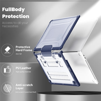 For MacBook Pro 13 inch (2018) / (2020) / (2022) (A2338 M1 / M2 A2289 A2251 A2159 A1989 A1706 A1708) PC+TPU Laptop Case