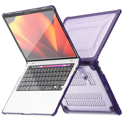 For MacBook Pro 13 inch (2018) / (2020) / (2022) (A2338 M1 / M2 A2289 A2251 A2159 A1989 A1706 A1708) PC+TPU Laptop Case