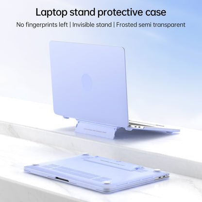 Matte Hard PC Case for Macbook Air 15 inch (2026) A3448 / (2025) A3241 / (2024) A311 / (2023) A2941 Lightweight Shockproof Laptop Cover with Kickstand