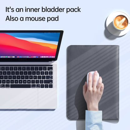 15 Inch Laptop Sleeve Case with Stand Feature PU Leather Storage Bag Slim Envelope