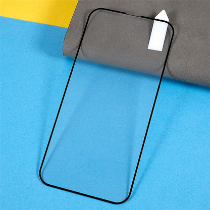 RURIHAI for iPhone 14 Plus 6.7 inch  2.5D Ultra Clear Black Edge Full Covering Screen Protector Secondary Hardening 9H Full Glue Aluminum-silicon Glass Film