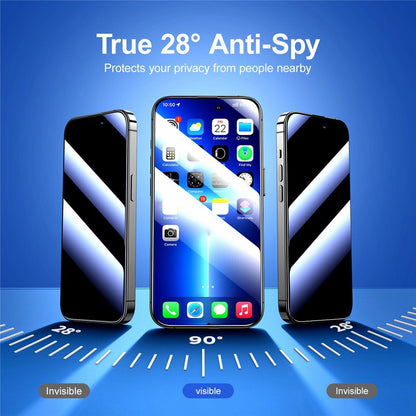 JOYROOM JR-P03 Silk Printing Screen Protector for iPhone 14 Plus, Anti-Spy Full Covering Anti-scratch Tempered Glass Film