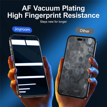 JOYROOM JR-P03 Silk Printing Screen Protector for iPhone 14 Plus, Anti-Spy Full Covering Anti-scratch Tempered Glass Film