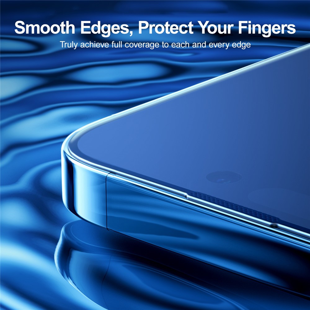 JOYROOM JR-P03 Silk Printing Screen Protector for iPhone 14 Plus, Anti-Spy Full Covering Anti-scratch Tempered Glass Film