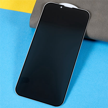 For iPhone 14 Plus Full Screen High Aluminium-silicon Glass Film Anti-peep Privacy Protection Full Glue Silk Printing Anti-scratch Tempered Glass Screen Protector