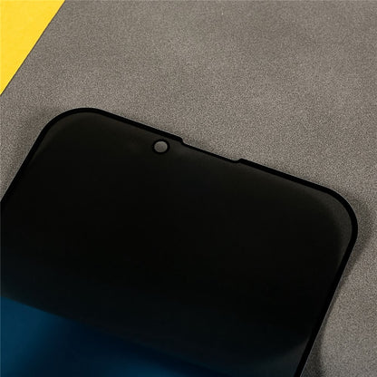 For iPhone 14 Plus Full Screen High Aluminium-silicon Glass Film Anti-peep Privacy Protection Full Glue Silk Printing Anti-scratch Tempered Glass Screen Protector