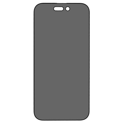 For iPhone 14 Pro 6.1 inch Anti-spy Full Screen High Aluminium-silicon Glass Film Full Glue Silk Printing Anti-abrasion Tempered Glass Screen Protector