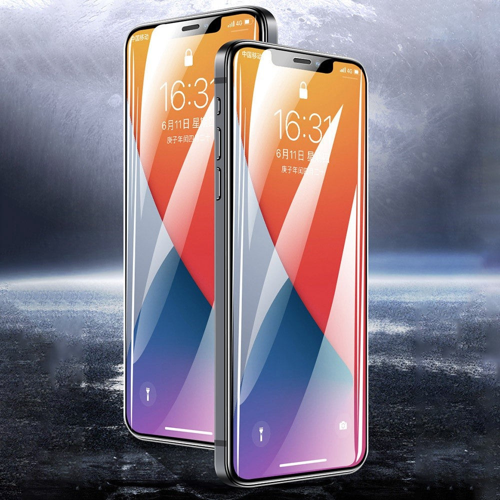 For iPhone 14 Plus Super Clear Smooth Phone Screen Film Anti-fingerprint Full Covering Anti-explosion High Aluminium-silicon Glass Screen Protector