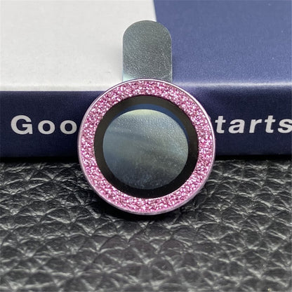For iPhone 14 Pro Max 6.7 inch 3Pcs / Set Fashion Glitter Design Camera Lens Protector Anti-scratch Tempered Glass Lens Film