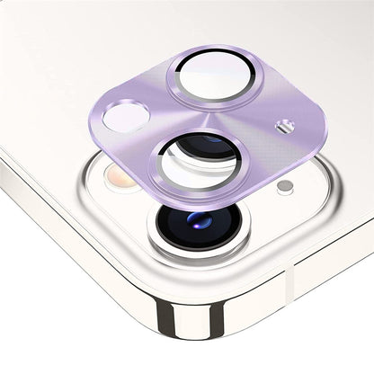 ENKAY HAT PRINCE For iPhone 14 6.1 inch / 14 Plus Full Cover Camera Lens Protector Aluminum Alloy + Tempered Glass Integrated Film