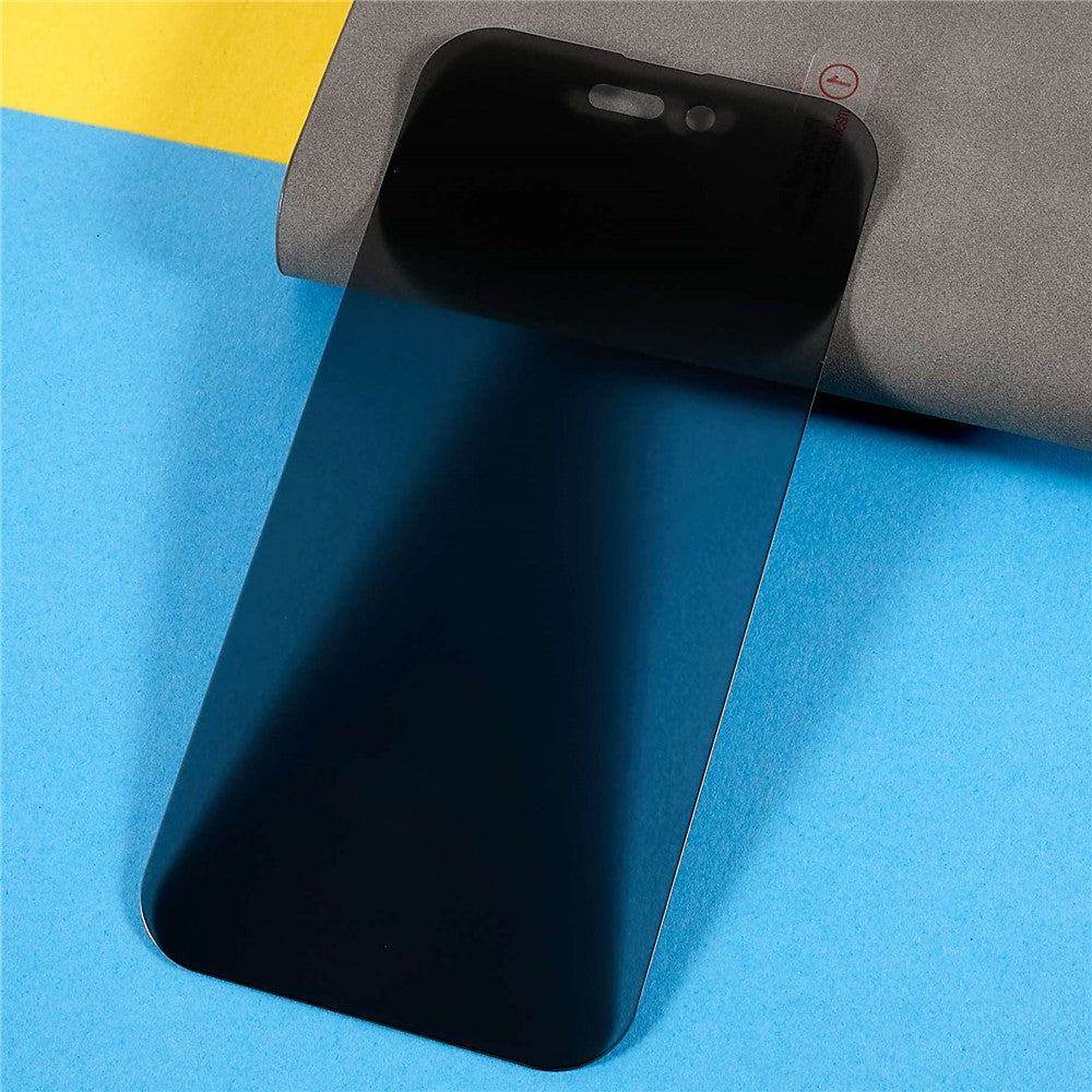 RURIHAI Full Glue Screen Protector for iPhone 14 Pro Max 6.7 inch, Easy Installation Anti-Spy Full Covering Tempered Glass Film