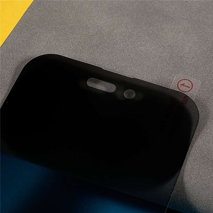 RURIHAI Full Glue Screen Protector for iPhone 14 Pro Max 6.7 inch, Easy Installation Anti-Spy Full Covering Tempered Glass Film