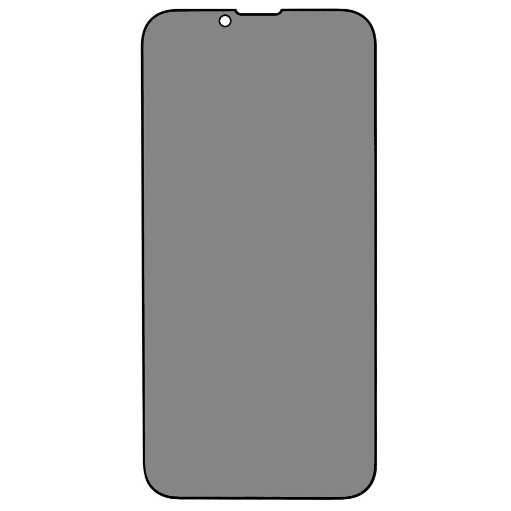 Anti-spy Tempered Glass Full Screen Protector for iPhone 14 6.1 inch, Bright Silk Printing Edge Full Glue Matte Screen Film