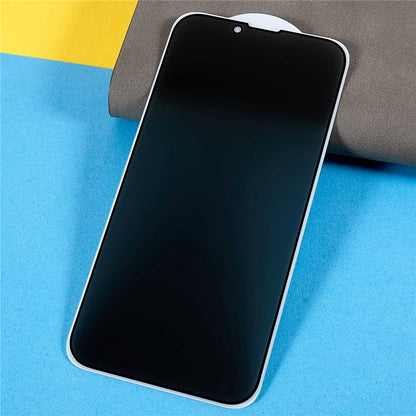 Anti-spy Tempered Glass Full Screen Protector for iPhone 14 6.1 inch, Bright Silk Printing Edge Full Glue Matte Screen Film
