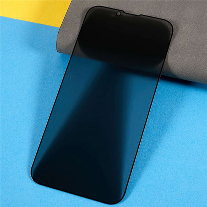 Anti-spy Tempered Glass Full Screen Protector for iPhone 14 6.1 inch, Bright Silk Printing Edge Full Glue Matte Screen Film