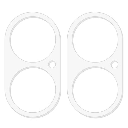 2Pcs For iPhone 16 / 16 Plus Camera Lens Protector 3D Arc Edge Tempered Glass Lens Film