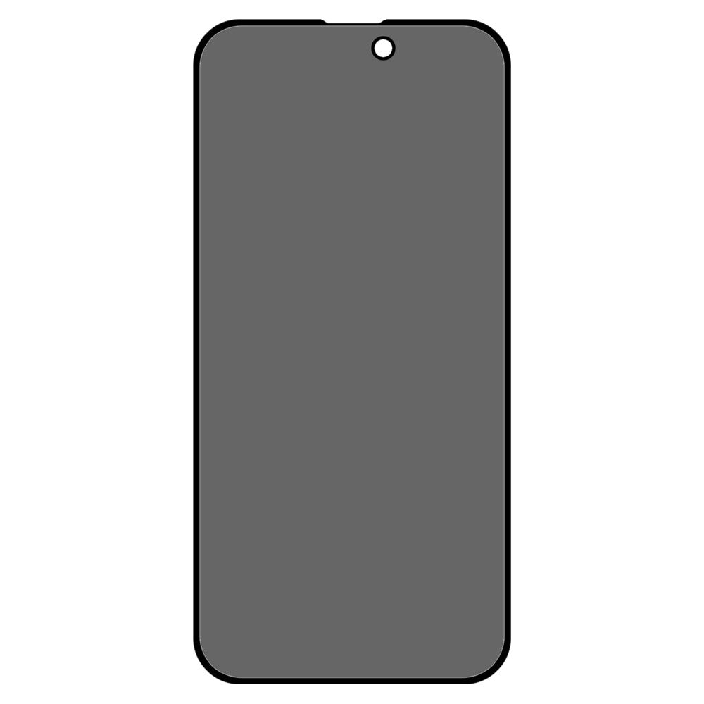 For iPhone 16 Screen Protector Full Coverage Anti-Spy Silk Printing Tempered Glass Film