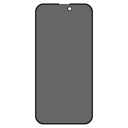 For iPhone 16 Screen Protector Full Coverage Anti-Spy Silk Printing Tempered Glass Film