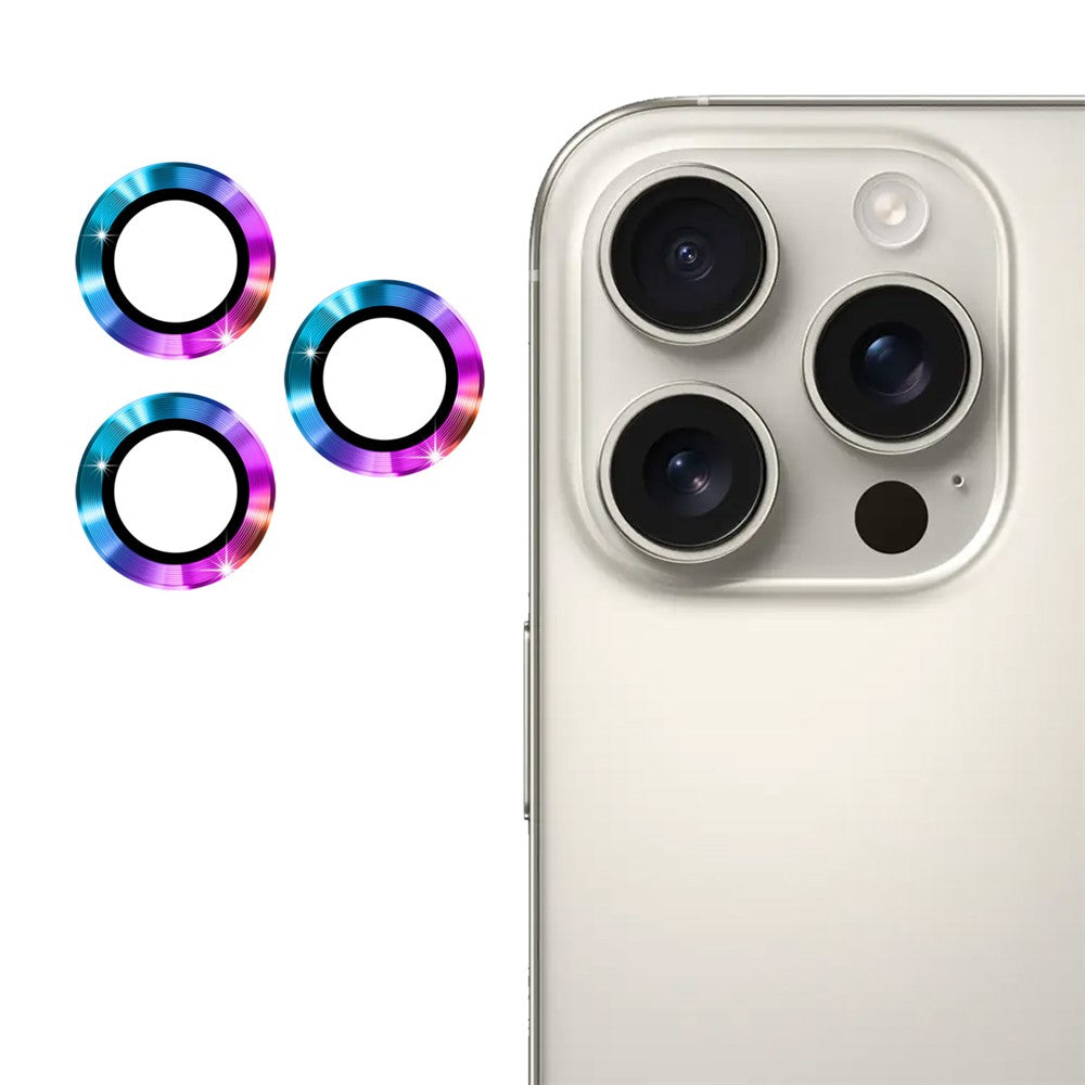 ENKAY HAT PRINCE 1Set For iPhone 16 Pro / 16 Pro Max Camera Lens Protector Metal Individual Ring Lens Film