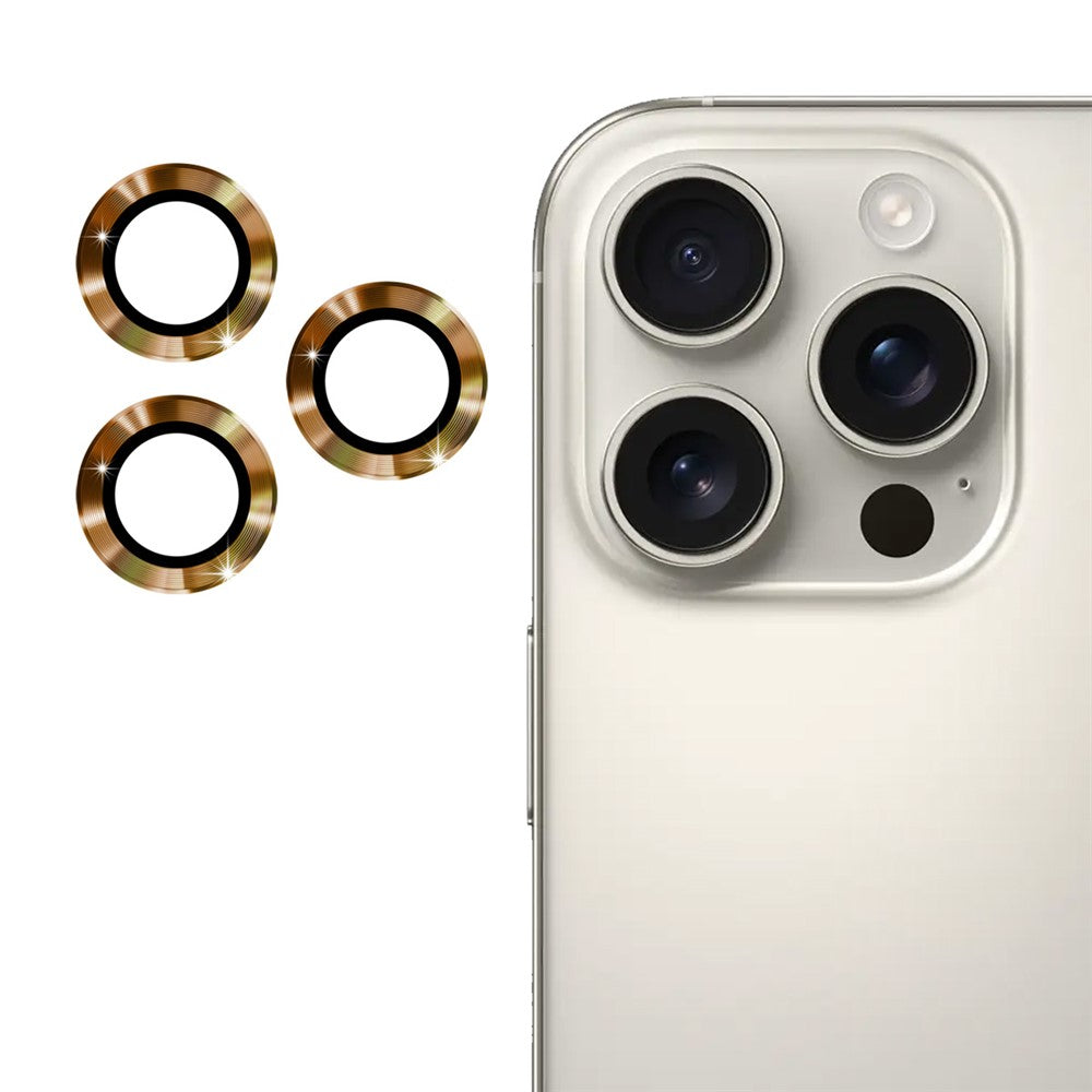 ENKAY HAT PRINCE 1Set For iPhone 16 Pro / 16 Pro Max Camera Lens Protector Metal Individual Ring Lens Film