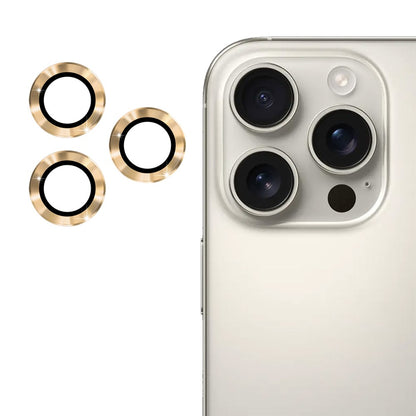 ENKAY HAT PRINCE 1Set For iPhone 16 Pro / 16 Pro Max Camera Lens Protector Metal Individual Ring Lens Film