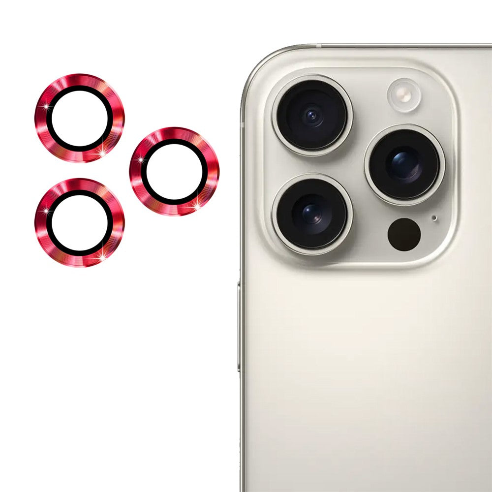 ENKAY HAT PRINCE 1Set For iPhone 16 Pro / 16 Pro Max Camera Lens Protector Metal Individual Ring Lens Film