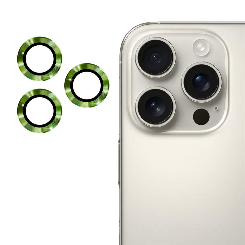 ENKAY HAT PRINCE 1Set For iPhone 16 Pro / 16 Pro Max Camera Lens Protector Metal Individual Ring Lens Film