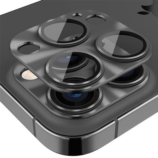 HAT PRINCE For iPhone 16 Pro / 16 Pro Max Integrated Camera Lens Protector Aluminum Alloy + Tempered Glass Lens Film