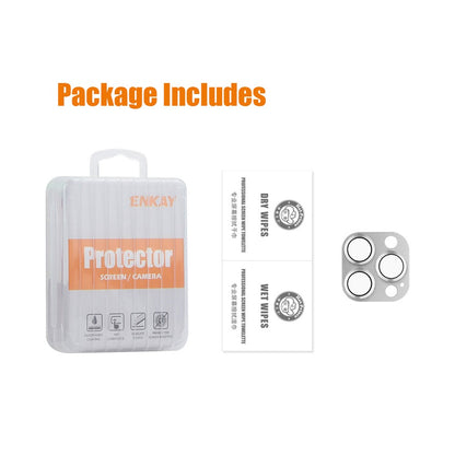 HAT PRINCE For iPhone 16 Pro / 16 Pro Max Integrated Camera Lens Protector Aluminum Alloy + Tempered Glass Lens Film