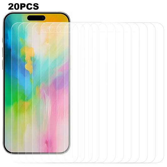 20PCS For iPhone 16 Pro Max Screen Protector 0.3mm Anti-Scratch HD Tempered Glass Film