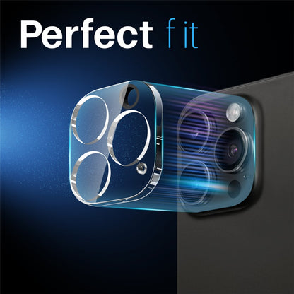 NORTHJO For iPhone 14 Pro / 14 Pro Max Camera Lens Protector Tempered Glass HD Clear 3D Full Coverage