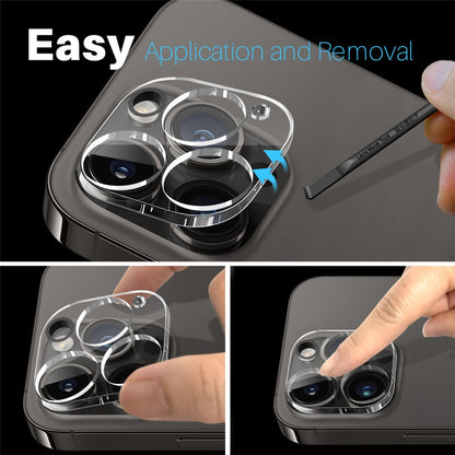 NORTHJO For iPhone 14 Pro / 14 Pro Max Camera Lens Protector Tempered Glass HD Clear 3D Full Coverage