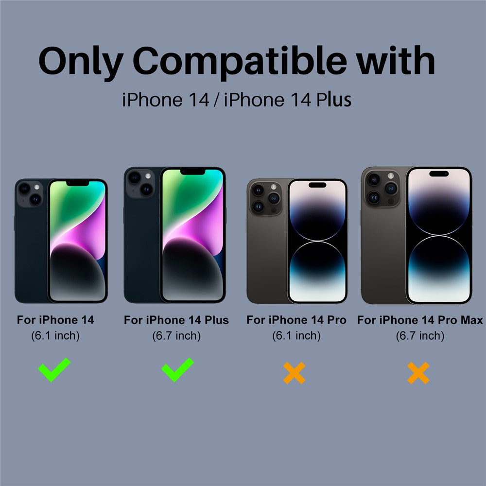 NORTHJO For iPhone 14 / 14 Plus Camera Lens Protector Tempered Glass HD Clear 3D Full Coverage