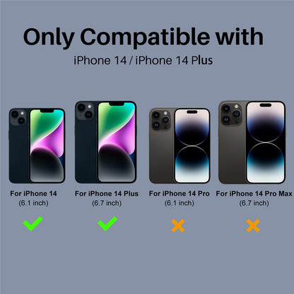 NORTHJO For iPhone 14 / 14 Plus Camera Lens Protector Tempered Glass HD Clear 3D Full Coverage