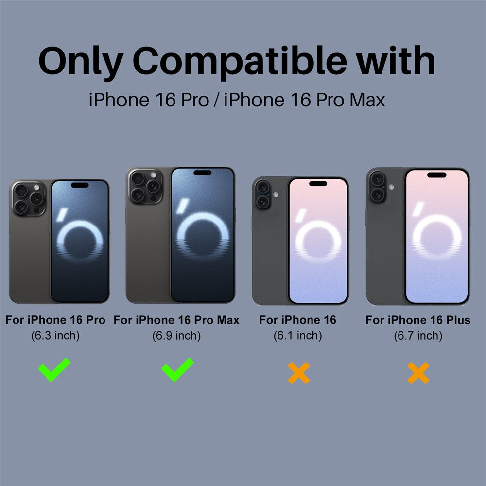 NORTHJO For iPhone 16 Pro  /  16 Pro Max Tempered Glass Camera Lens Protector HD Clear 3D Full Coverage