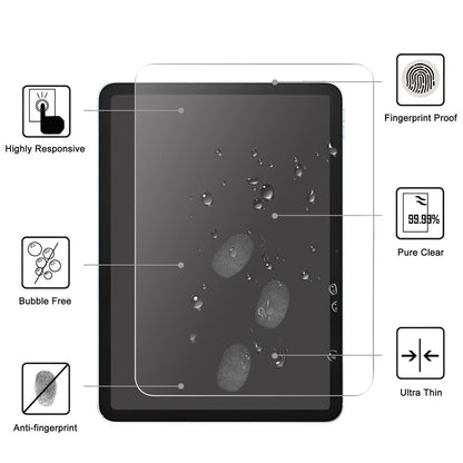 For iPad (2025) / 10.9 (2022) 2.5D Tempered Glass Screen Protector Full Cover Anti-Explosion HD Clear 9H Hardness Film