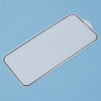 For iPhone 14 Pro Screen Protector Ultra Clear Metal Frame + Tempered Glass Film