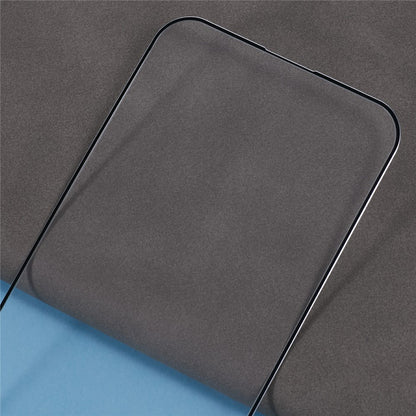 For iPhone 14 Pro Screen Protector Ultra Clear Metal Frame + Tempered Glass Film