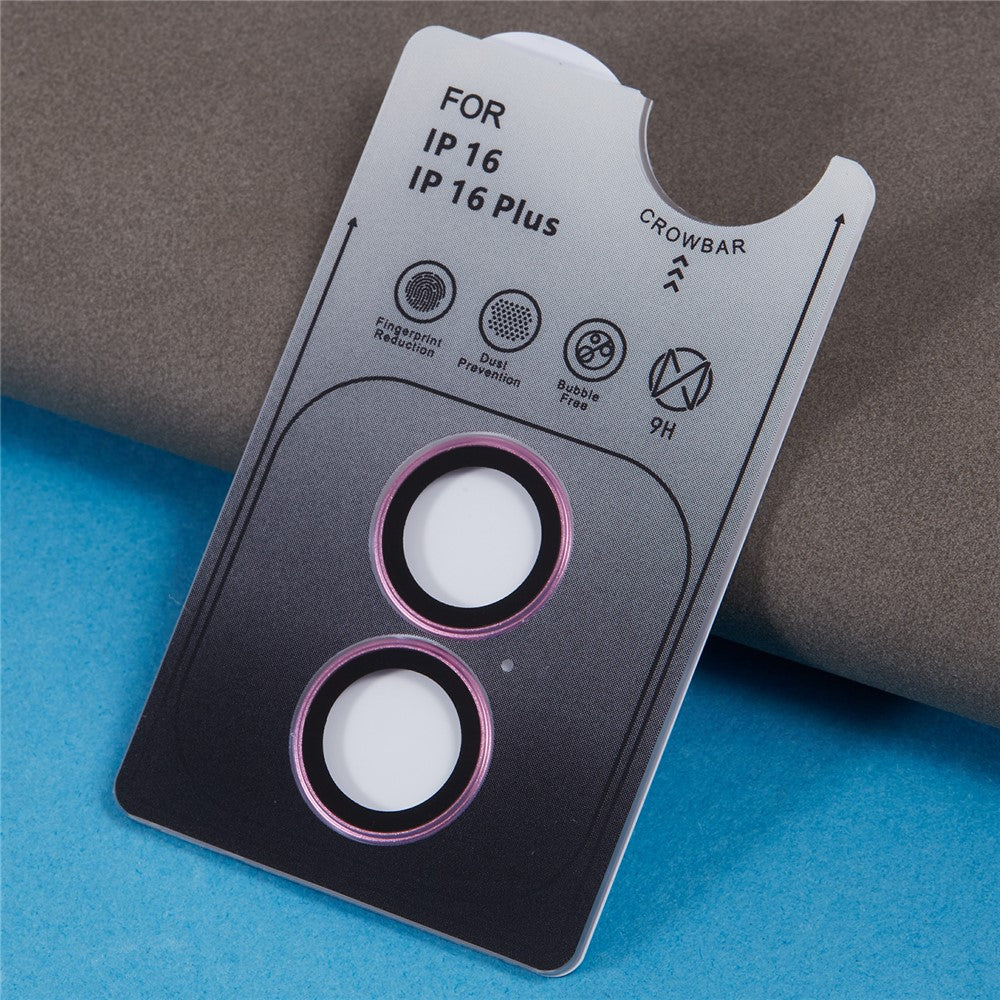 For iPhone 16 / 16 Plus Camera Lens Film Electroplating AF+AR Tempered Glass Lens Protector