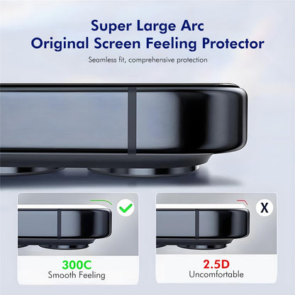 ENKAY HAT-PRINCE For iPhone 14 Pro Screen Protector 300C Large Arc Silk Print High Aluminium-Silicon Glass Film