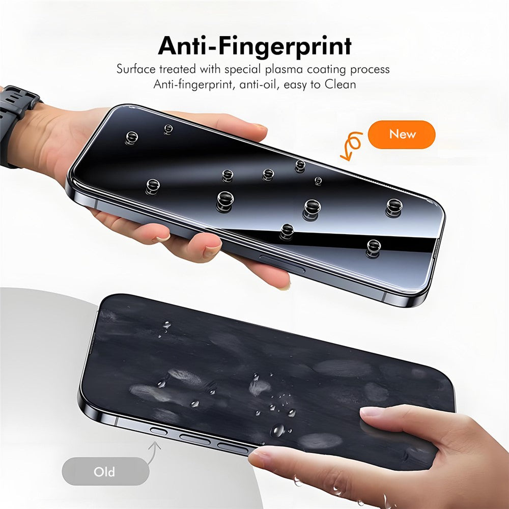 ENKAY HAT-PRINCE For iPhone 14 Pro Screen Protector 300C Large Arc Silk Print High Aluminium-Silicon Glass Film