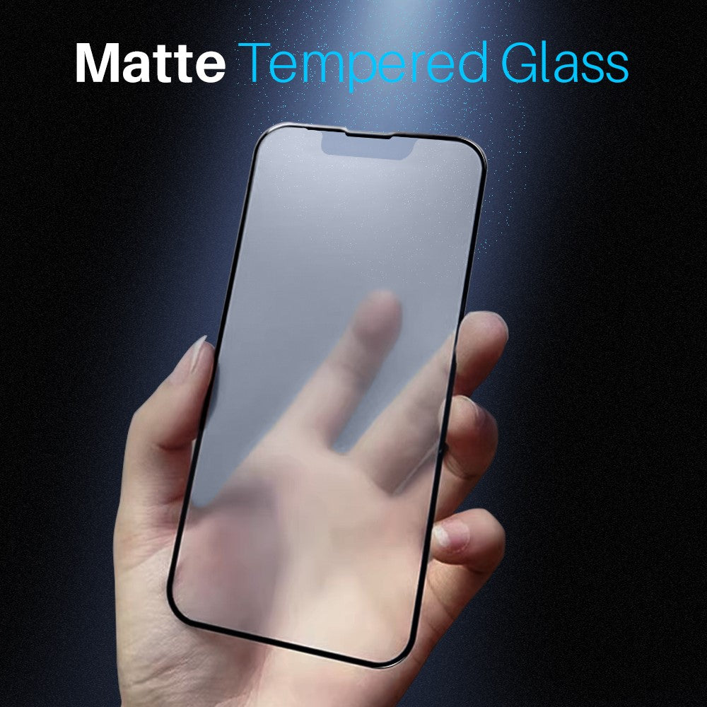 NORTHJO A++ For iPhone 14 Plus / 13 Pro Max Matte Screen Protector 0.3mm 2.5D Anti-Fingerprint Full Coverage Tempered Glass Film