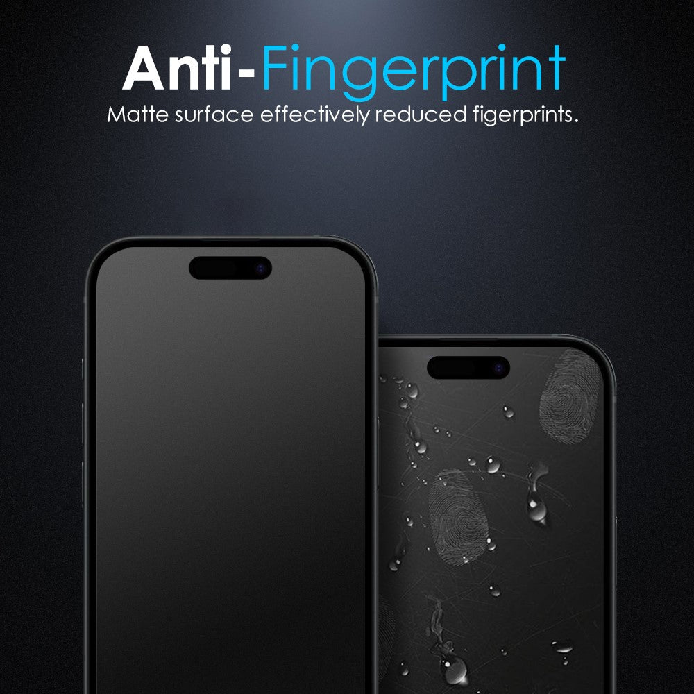 NORTHJO A++ For iPhone 14 Pro Matte Screen Protector Anti-Fingerprint Full Coverage Tempered Glass Film