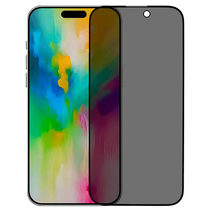 For iPhone 16 Pro Anti-Peep Screen Protector Tempered Glass Film