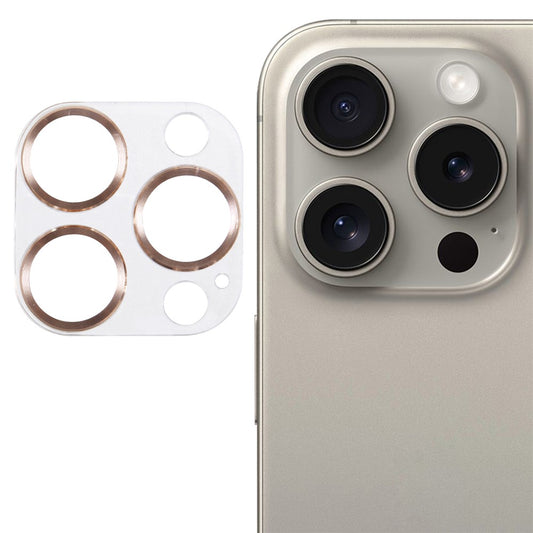 For iPhone 16 Pro / 16 Pro Max Camera Lens Protector CD Veins Integrated Tempered Glass Lens Film