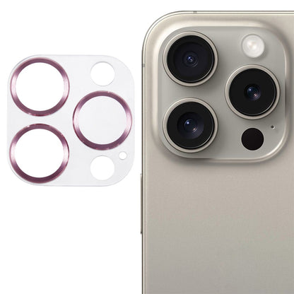 For iPhone 16 Pro / 16 Pro Max Camera Lens Protector CD Veins Integrated Tempered Glass Lens Film