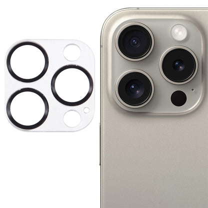 For iPhone 16 Pro / 16 Pro Max Camera Lens Protector CD Veins Integrated Tempered Glass Lens Film