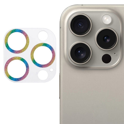 For iPhone 16 Pro / 16 Pro Max Camera Lens Protector Glitter Tempered Glass Lens Film
