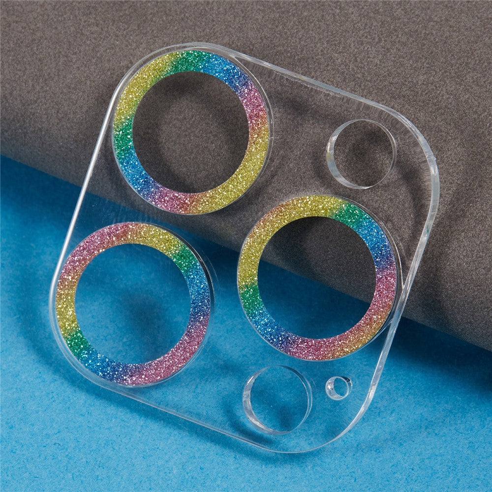 For iPhone 16 Pro / 16 Pro Max Camera Lens Protector Glitter Tempered Glass Lens Film